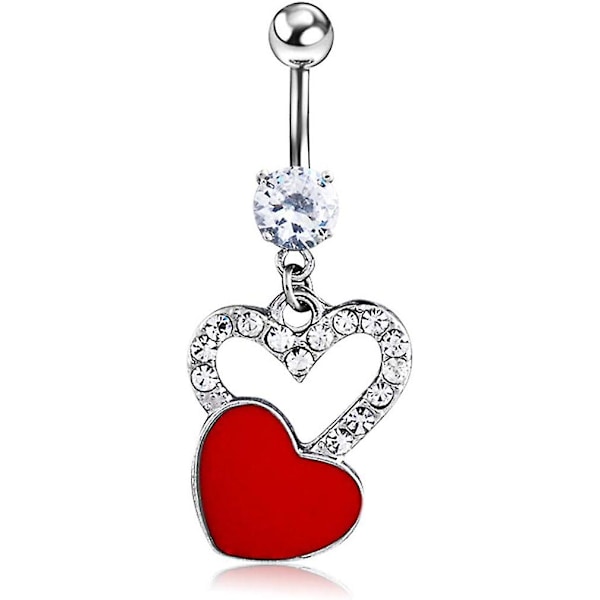 Sexy Kvinder Smykker - Navle Ring Med Cubic Zirconia Hypoallergenisk Navle