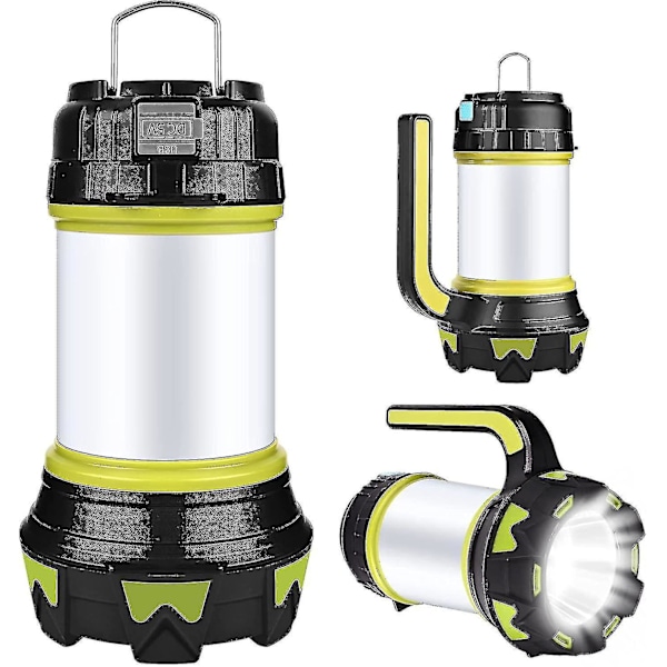 Campinglanterne, USB-oppladbart LED-campinglys, dimmbart, vanntett, multifunksjonelt