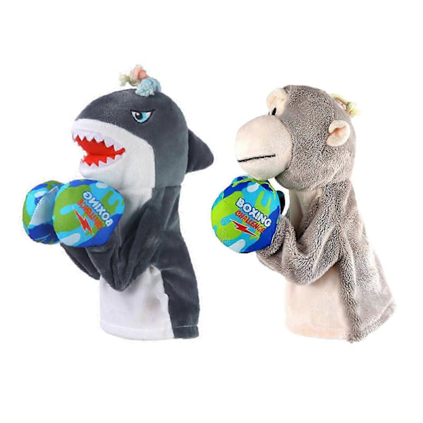 Animalisk Boxningshanddocka, Apliknande/Hajformad Plysch Boxningshanddocka, 50% Rabatt Shark