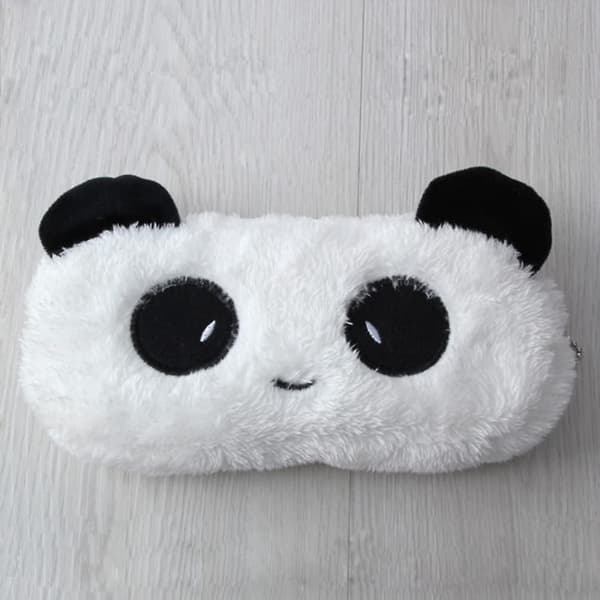 1 st söt Panda pennfodral tecknad Panda pennväskor plysch studenter pennfodral bärbar pennfodral chic byteficka