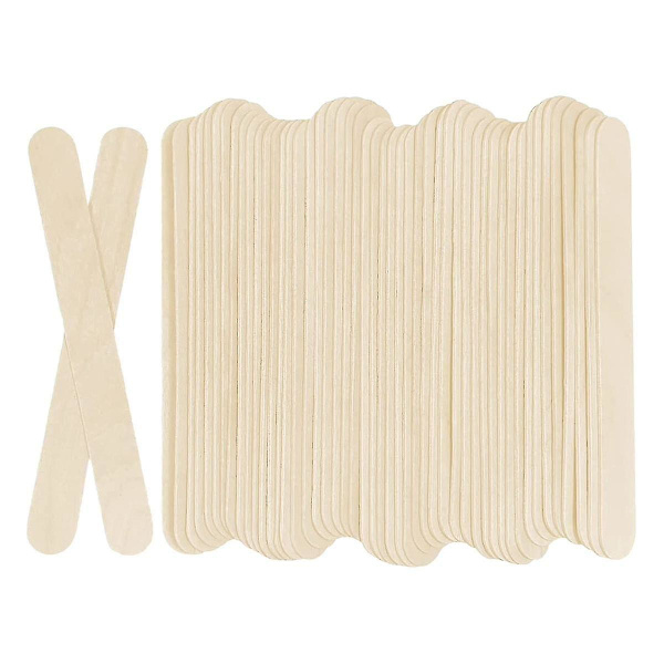 100 stk Trehåndverk Ispopstikker 6 tommer Lange X 3/4 tommer Brede Behandlerpinner Ispopstikker For