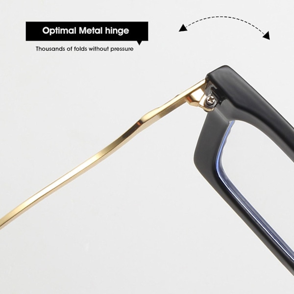 Trendy kontrastfargede metallbriller holdbare polygonale high-end flate speilbriller Universal ramme for kvinner og menn