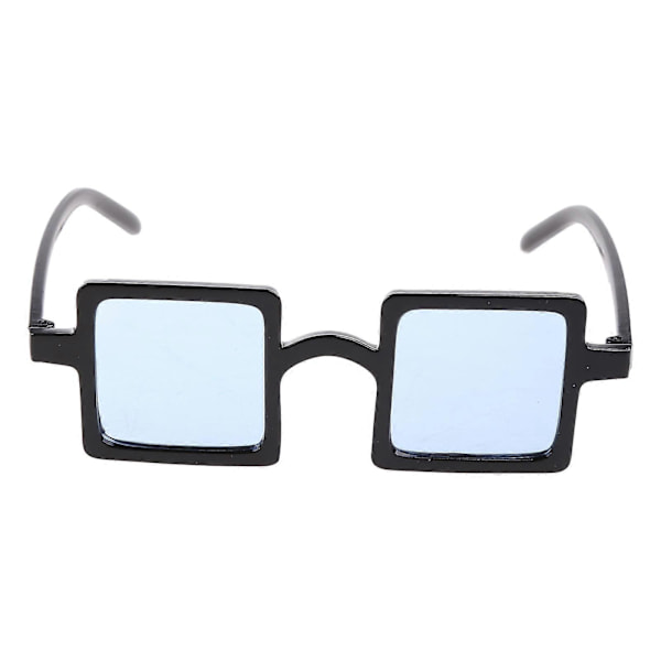 Oversized firkantede solbriller for barn, trendy flat top solbriller for småbarn, for jenter og gutter 2-10 år, UV-beskyttelse, transparente strandsolbriller, svart Black gray
