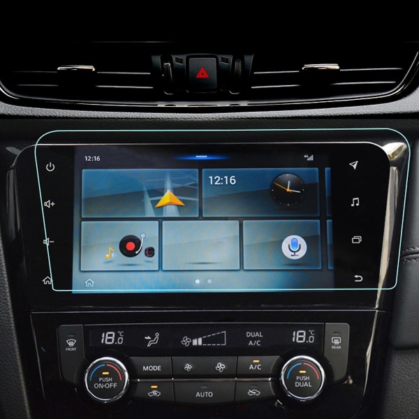Auton GPS-näytön radion näytönsuoja Karkaistu lasi näytön kosketusnäyttökalvo 10.1-10.2 inch