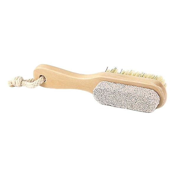 2 i 1 Fodsten Callusbørste Pedikyr Exfoliere Scrub Fjernelse Kit