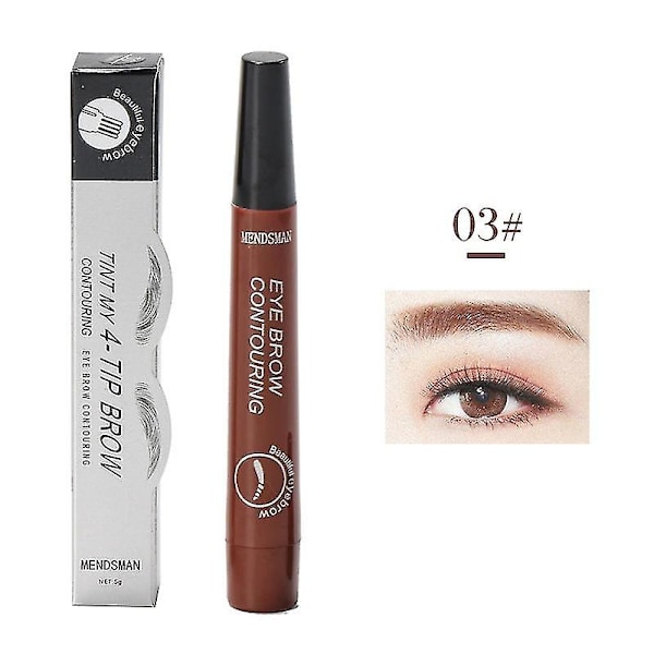 Ultra Fine Eyebrow Pencil Double Head Brow Enhancers Makeup Waterproof Non-fading Long-lasting Brown Tint Eyebrows Pen Cosmetics