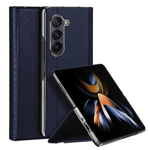 Dux Ducis Bril Series PU + TPU Mobiltelefon Cover til Samsung Galaxy Z Fold5 5G Blue