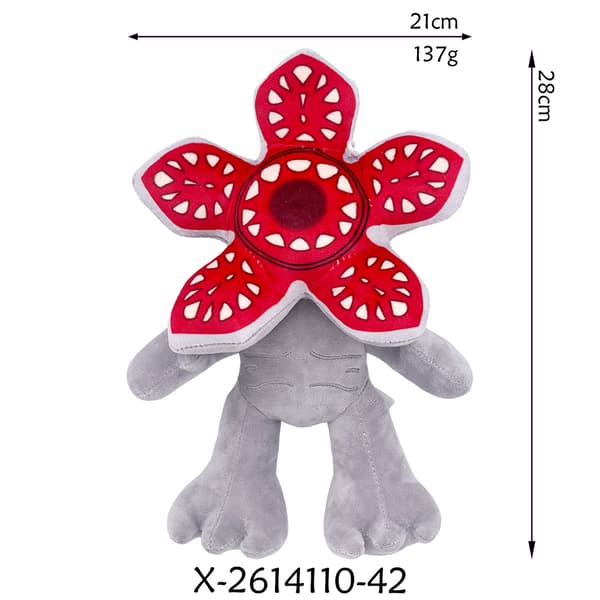 Stranger Things Demogorgon plysjleketøy Standing Piranha
