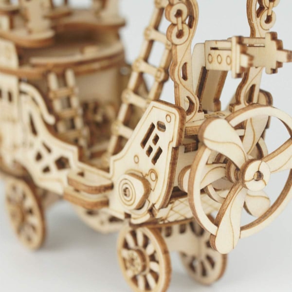 3D træpuslespil Saml legetøj-gør-det-selv-model-håndværkssæt-hjemmedekoration-bedste pædagogiske fødselsdagsgave til drenge Piger Venner Søn Voksne Luftskib Airship