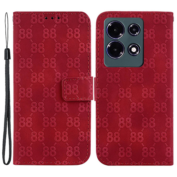 Double 8-shape Imprint Shell For Infinix Note 30 4g, Wallet Stand Leather Phone Flip Cover