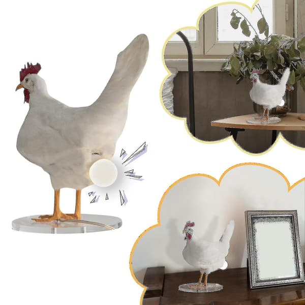 Kylling Led Lys Æg Natlys Udstoppede Kylling Æg Skrivebordslampe Stil B