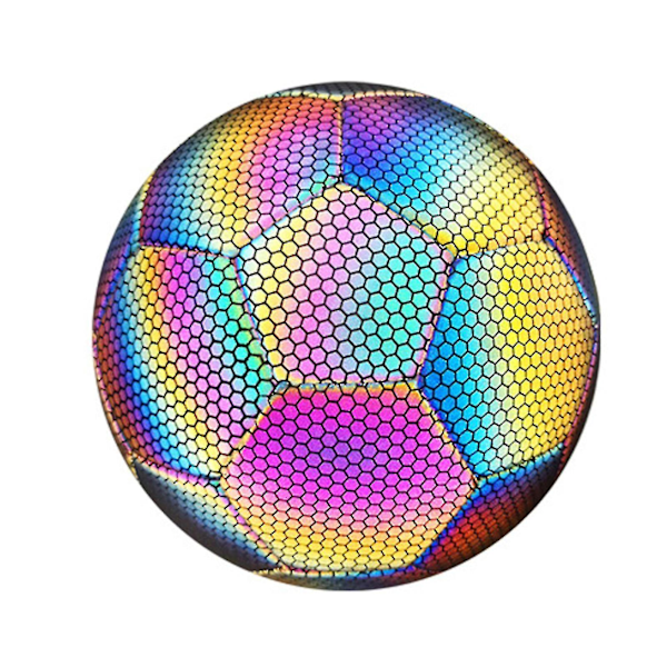 Hohtava jalkapallo, koko 4 ja 5, valaiseva pallo yöpeleihin ja harjoitteluun Multicolor Black 5