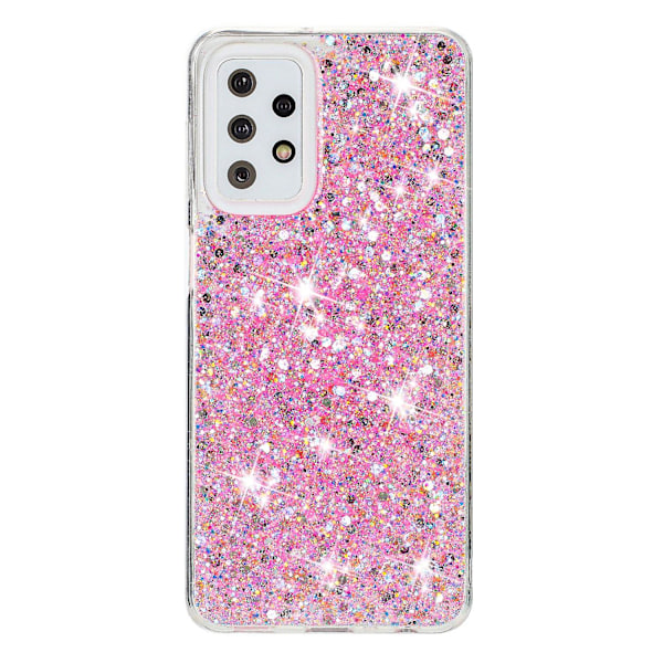 For Samsung Galaxy A23 4G/ A23 5G (Global) Slim-Fit Glittery Powder Decor Phone Cover Epoxy TPU Phone Case Pink