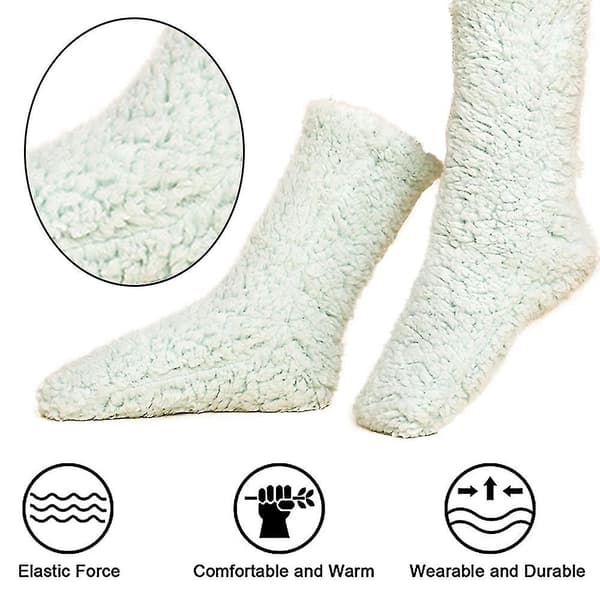 Golvsockor Vuxen Tjocka Sockor Kvinna Vinter Ullsockor green