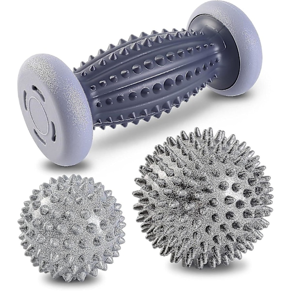 Seneste forbedrede version Fodmassager Fodmassage Rulle [sæt med 3] Muskelrulle & Kuglesæt Innovativ Fodmassagerulle Fod Pindsvinbold Til R B