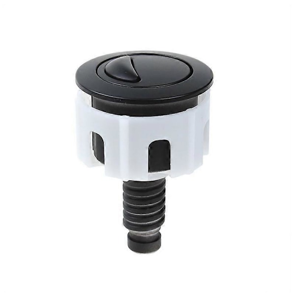 Toilet Trykknap Dobbelt Skyl Vandbesparende Krom Til Ideelle Cisterne Tank Dele round type black
