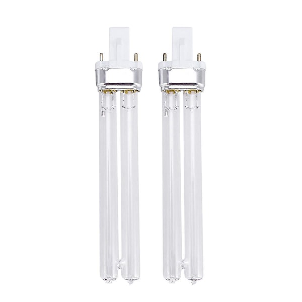 2pcs 11w Ultraviolet Uv Disinfection Light Lamps Uv Sterilization Light Bulbs For Sterilizer Fish Tank (g23 Lamp Base)