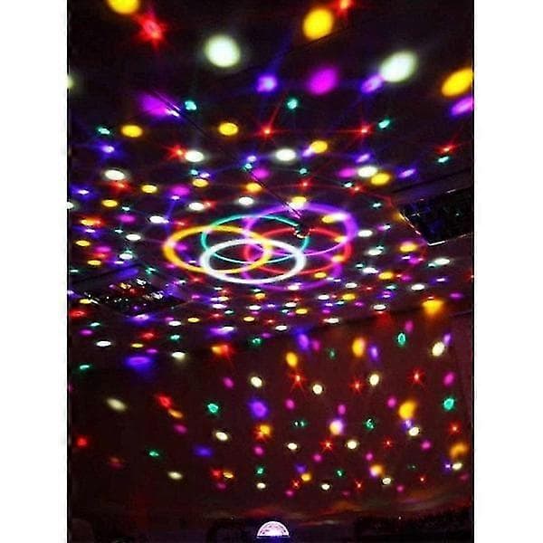 Discolys med Bluetooth & Højtaler - LED Lys - RGB Sort