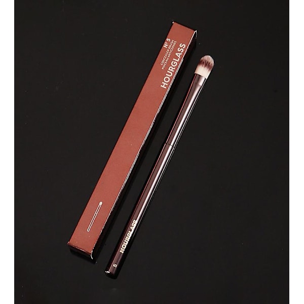 1 stk HG Pro Makeup-børster Pudderkontur Blusher Sminkebørste Høydepunkt Bronzer utsøkt Profesjonelt metallhåndtak med eske 5