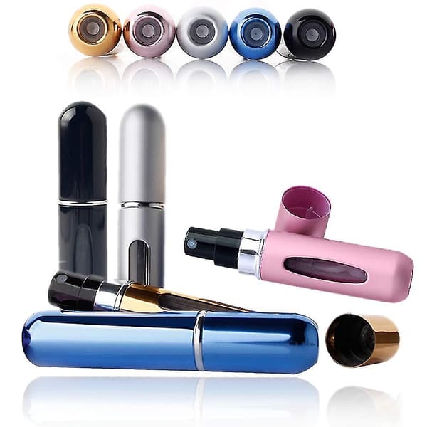 5 stk Parfyme Atomiserflasker, Reisevennlig Mini Bærbar 5ml