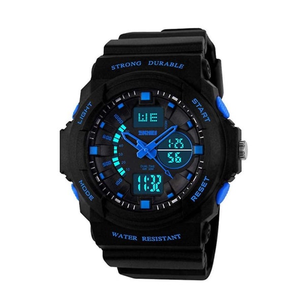 Fashion Sports Quartz Dual Display Digital Waterproof Watch 1061