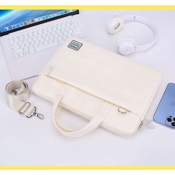 14 tuuman muodikas kotitietokoneen kannettava käsilaukku kannettavalle tietokoneelle Huawei Milky White)