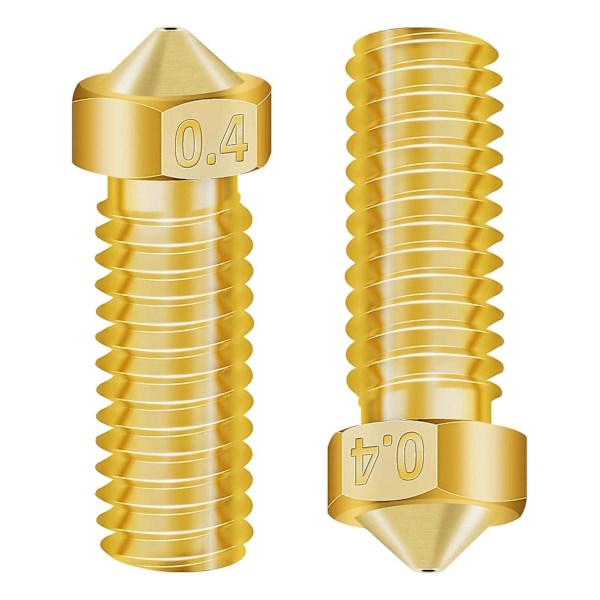 3D-skrivardelar Extrudermunstycke Mässing Koppar Hotend Munstycken 30 st 0,2/0,3/0,4/0,6/0,8/1,0 mm för Creality CR-6 SE 3D-skrivare 1,75 mm Filament 6 st Clea