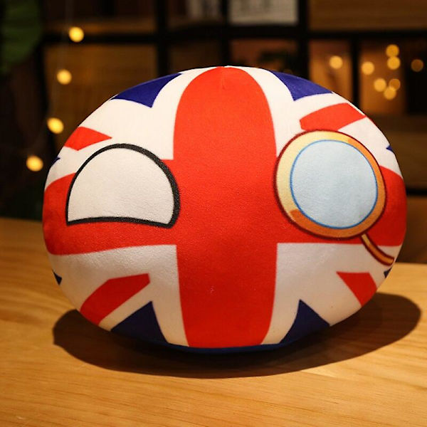 Landboll Leksak Plysch Hänge Polenboll Docka Landboll Sovjetunionen USA FRANKRIKE RYSSLAND STORBRITANNIEN JAPAN TYSKLAND ITALIEN Dekor10/30/40cm   Fingerfärdighetsspel about 30cm UK