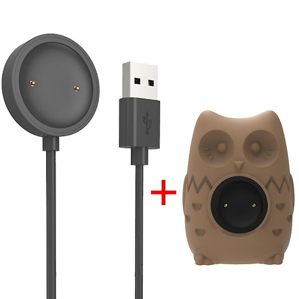 Laddningskabel Magnetisk USB-klocka Strömförsörjningsadapter för Mibro Watch X1 A1 Brown