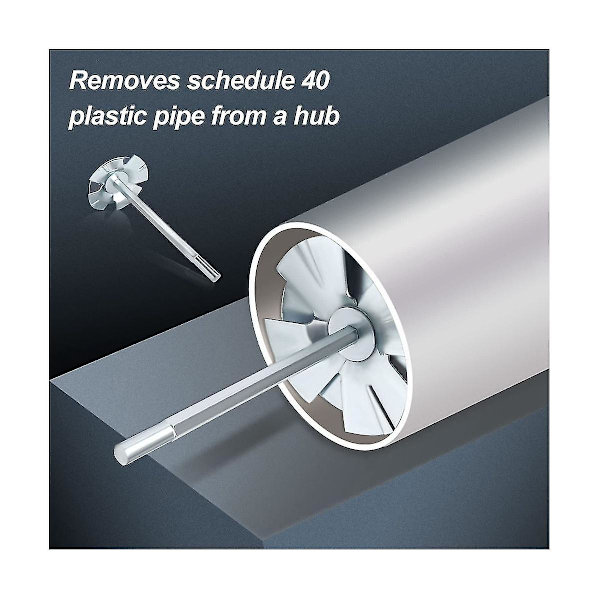 2 tums PVC-rörbeslagssparare, 1/2 tums snabbkraftborr, bitsbesparare inuti