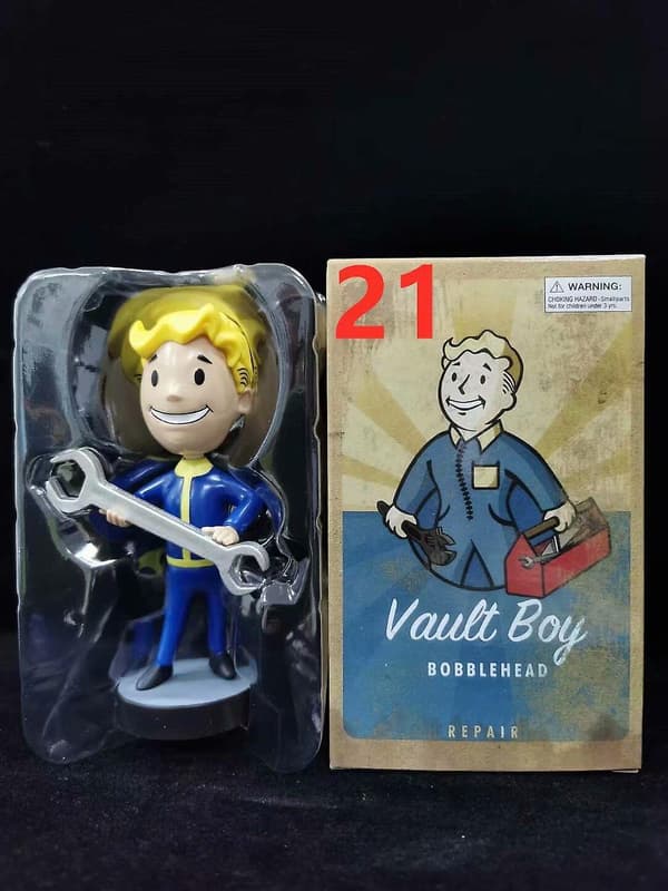 Fallout Vault Boy Bobble Head PVC Actionfigur Samlarmodell Leksak Style 21