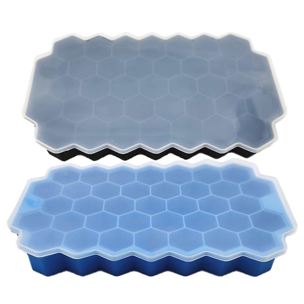 Ice Tray, Ice Tray For Making Hexagonal Ice, Includes 2 Trays