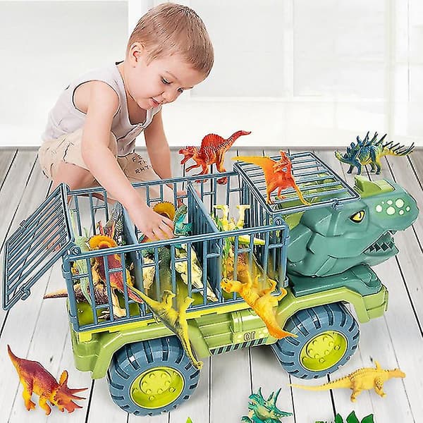 Autolelu Dinosaurus Kuljetusauto Lelukuorma-auto Vetoauto Lelulelu A5