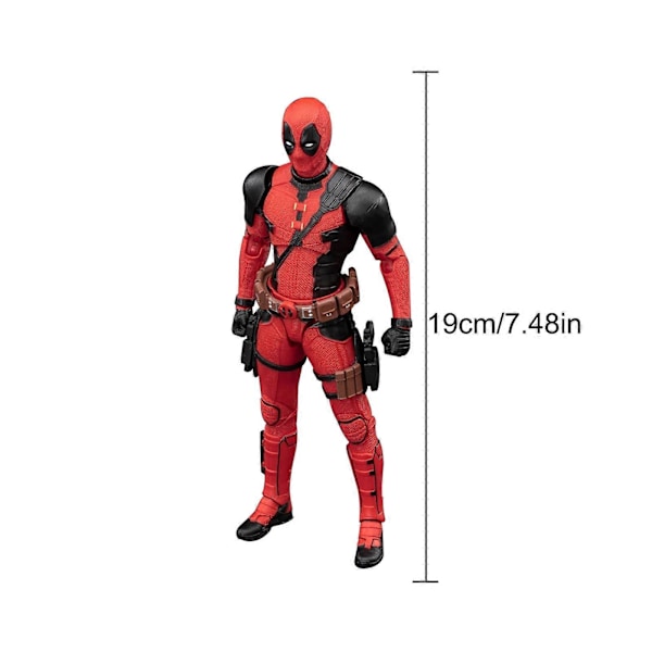 Deadpool Actionfigur Modellkollektion Modell Rörliga Leder