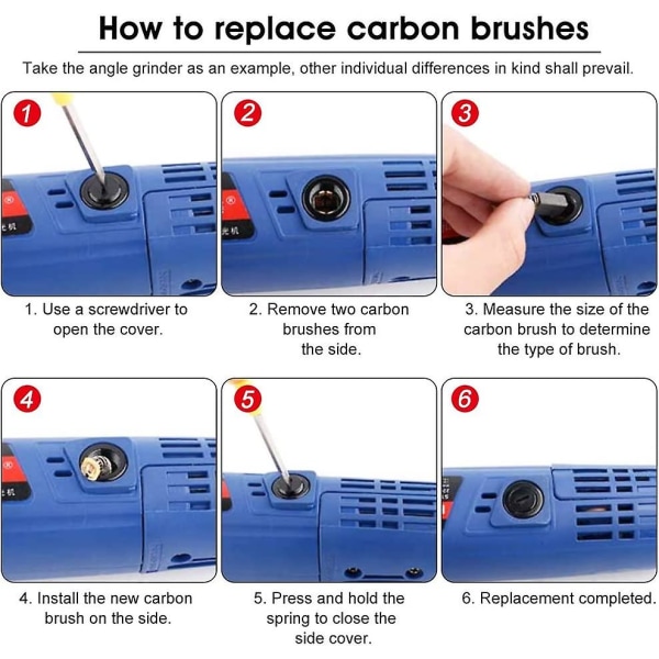 20 Pieces Electric Motor Carbon Brush Universal Carbon Brushes Drill Carbon Brush 5*5*11mm Electric Machine Carbon Brushes Carbon Brushes For Sanders,