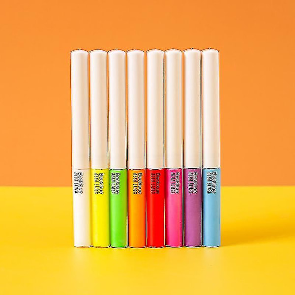 8-värinen Uv-fluoresoiva nestemäinen eyeliner joulu neon eyeliner
