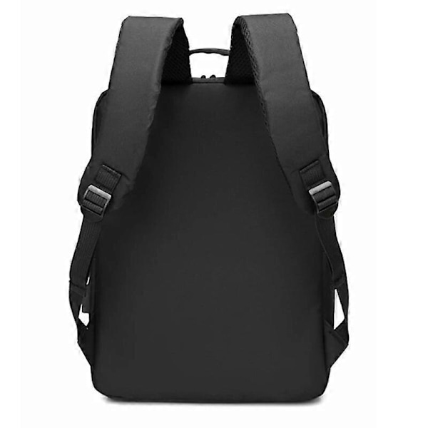 Herrar 15,6 Tums Laptop Ryggsäck USB Laddning Nylon Skolväska Vattentät Ryggsäck black