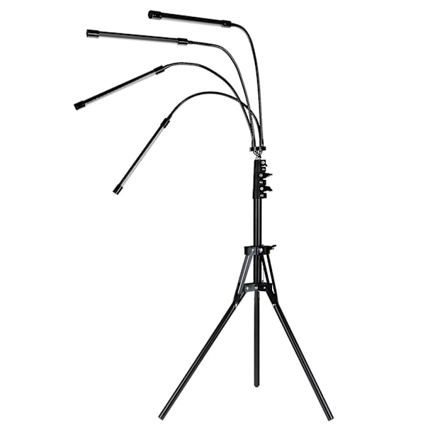 Plantelampe med 4 Justerbare Arme - LED