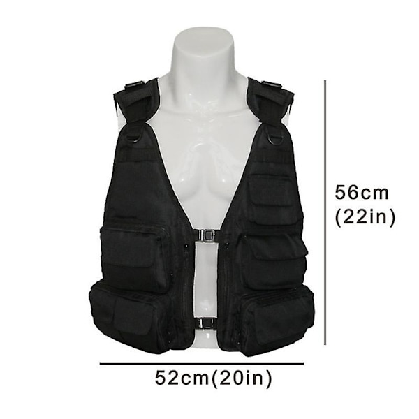 Mimigo Mænd Mesh Åndbar Multi-lomme Vest Udendørs Rejsende Fiskefluer Fotografering
