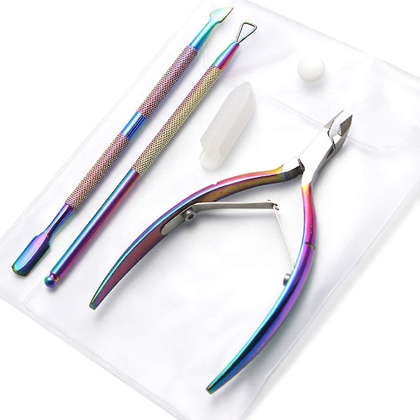 Nagelbandstång Nagelbandspusher borttagare Nagelbandspusher borttagare set