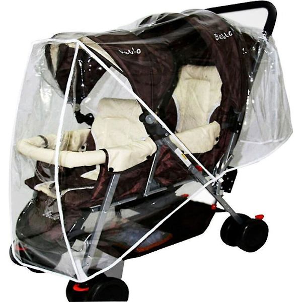 Universal Rain Cover For Double Children's Stroller Waterproof