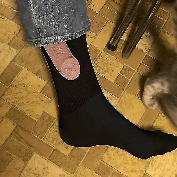 Roliga strumpor för kvinnor och män - Unika och roliga strumpor 2 pairs green*brown