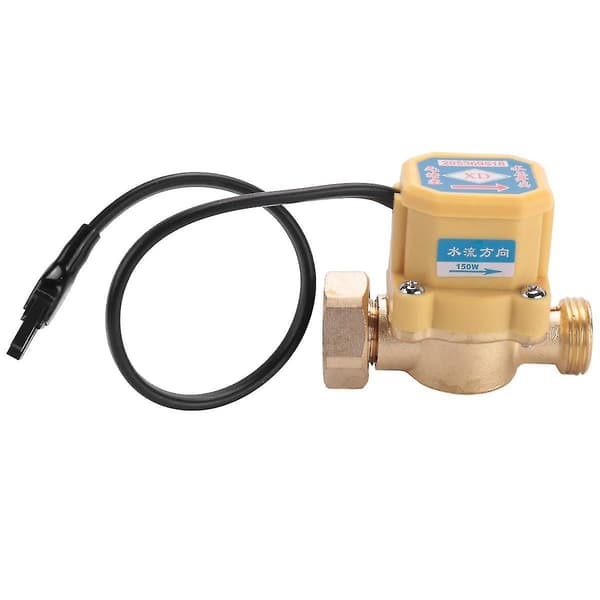 Han 3/4 Tommer Til 1/2 Tommer Gevindforbindelse Cirkulationspumpe Automatisk Vandstrømssensor Switch 150w