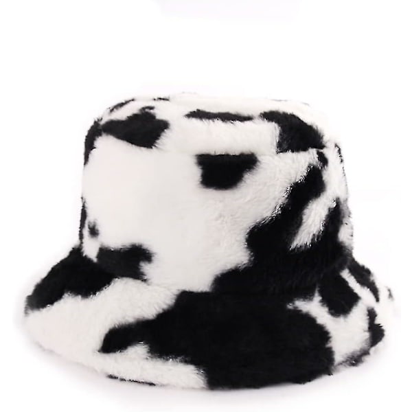 Plush Bucket Hat - Warm Faux Fur Fisherman Cap For Winter