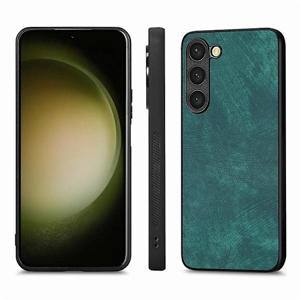 Til Samsung Galaxy S20 Fe Vintage Læder PC Bagside Cover Mobiltelefon Etui Green