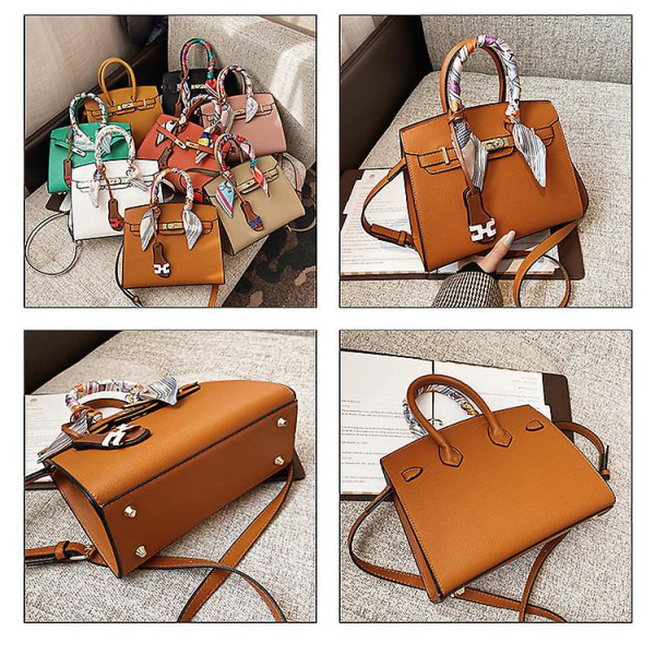 Women Handbags With Multiple Interior Pockets And Pretty Colour Combination A916-97 Brown
