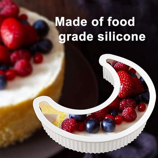 3D Silikon Halvmåne Silikonkakform Återanvändbar Mousse Kakform