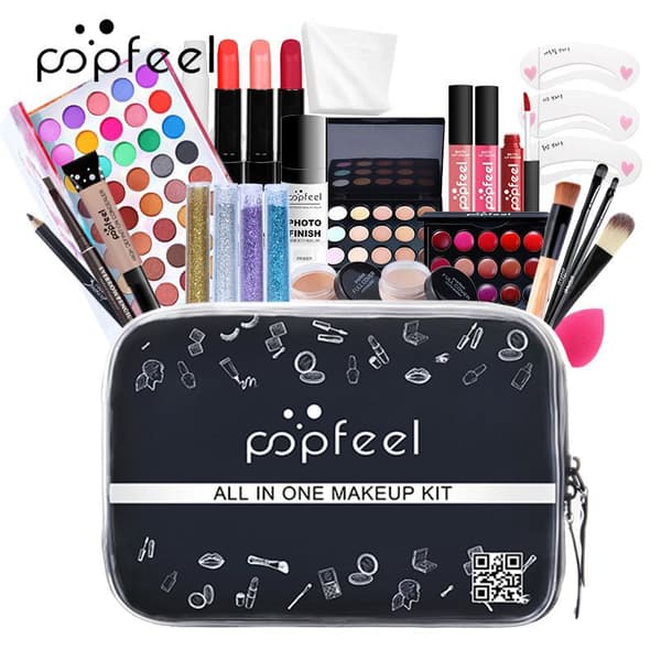 POPFEEL Makeup-set för Nybörjare, Makeup för Flickor KIT005 27pcs