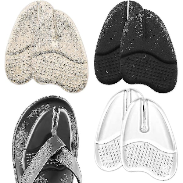 3 paria metatarsaalityynyä sandaaleille, geelimetatarsaalityynyt sandaaleille ja varvassandaaleille, etujalkatyynysuojat 3colors