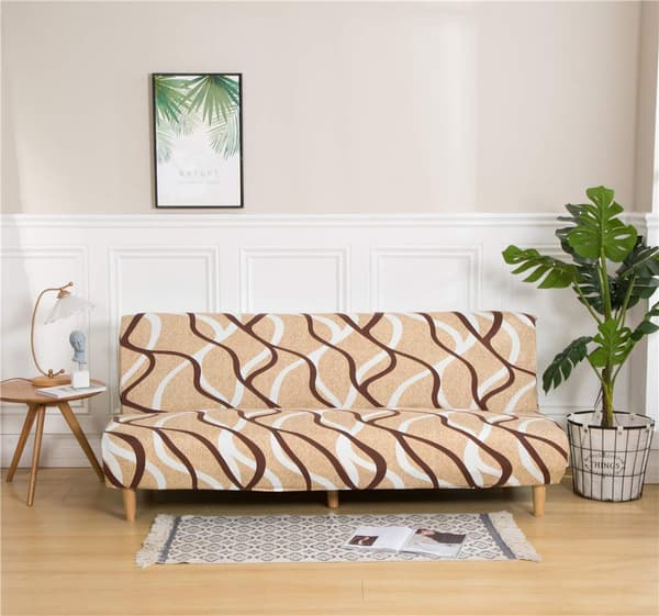 Armløs sofatrekk, Stretch sofatrekk for sovesofa